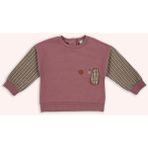Panço Kız Bebek Baskı Detaylı Pembe Gül Kurusu Sweatshirt - 12 - 18 Ay