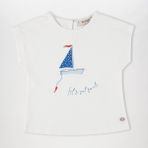 Panço Kız Bebek Baskı Detaylı T-Shirt - 0 - 6 Ay - Bej