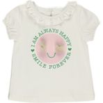 Panço Kız Bebek Baskı Detaylı T-Shirt - 2 Yaş - Bej