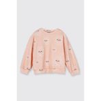 Panço Kız Bebek Desenli Somon Sweatshirt