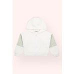 Panço Kız Bebek Fermuarlı Ekru Sweatshirt