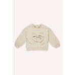 Panço Kız Bebek Fiyonk Detaylı Bej Sweatshirt