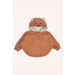 Panço Kız Bebek Nakış Detaylı Kiremit Sweatshirt