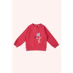 Panço Kız Bebek Nakış Detaylı Kırmızı Sweatshirt