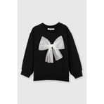 Panço Kız Bebek Siyah Sweatshirt