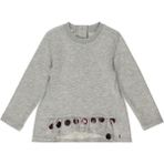 Panço Kız Bebek Uzun Kollu T-Shirt 2221GB05028 - 6 - 12 Ay - Gri