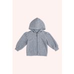 Panço Kız Bebek Yumuşak Dokulu Fermuarlı Mavi Sweatshirt