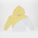 Panço Kız Çocuk Asimetrik Sweatshirt Sarı