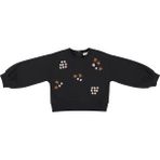 Panço Nakışlı Sweatshirt - Siyah - 0 - 6 Ay