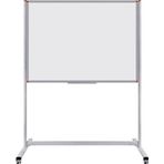 Panda 120 x 120 Cm Çelik Emaye Yüzey Sabit Ayaklı Tekerlekli Yazı Tahtası Beyaz