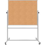 Panda 120 x 140 Cm Mantar Pano Çift Taraflı Mobil Çift Taraflı 360° Dönerli Tekerlekli