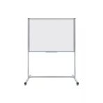 Panda 120X140 Cm Çelik Emaye Yüzey Sabit Ayaklı Tekerlekli Yazı Tahtası Beyaz