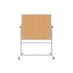 Panda 120X140 Cm Mantar Pano Çift Taraflı Mobil Çift Taraflı 360° Dönerli Tekerlekli