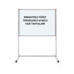 Panda 120x140 Cm Mıknatıslı Yüzey Sabit Ayaklı Tekerlekli Yazı Tahtası Pano Beyaz