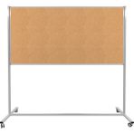 Panda 120X180 cm Sabit Tek Taraflı- Tekerlekli Ayaklı Mantar PANO-PAN173