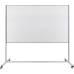 Panda 120X200 cm Sabit Tek Taraflı Ayaklı Yazı Tahtası TEKERLEKLİ-PAN243 - 1BW-Beyaz - 1 Adet