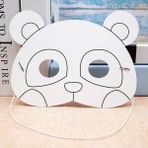 Panda 20 Adet Dıy Boş Graffiti Kağıt Çizim Maskeleri Çocuklar Çocuk Hayvan Renk Doğum Günü Favor Cosplay Parti Paskalya Düğün (Yurt Dışından) - Renkli - Yok
