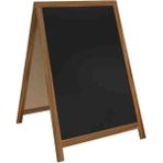 Panda 50 x 70 cm Ahşap Ayaklı Çatı Tipi Yazı Tahtası Siyah