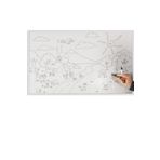 Panda 56x85 cm Statik Kağıt Tahta Boyama Çalışması