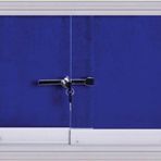 Panda 60 x 90 CM Kilitli Sürgülü Alüminyum Camekanlı İlan Duyuru Pano - pan450