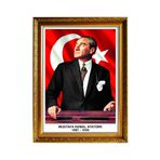 Panda 60X80 CM YALDIZLI ÇERÇEVELİ ATATÜRK PORTRE TABLO PANO-PAN640