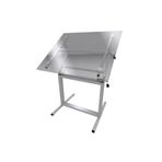 Panda 80X120 Cm Camlı Teknik Çizim Proje Masası Profesyonel Metal Yükseklik Ayarlı