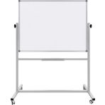 Panda 90 x 120 Cm - 360° Dönerli Ayaklı Çift Taraflı Tekerlekli Mobil Yazı Tahtası - Pan301