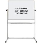 Panda 90 x 120 Cm Çelik Emaye Yüzey Mobil Yazı Tahtası 360° Dönerli