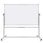 Panda Ayaklı Yazı Tahtası Mobil Çift Taraflı Tekerlekli 360° Dönerli Laminant 120x200 cm - Beyaz