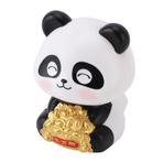 Panda dekorasyonları, Panda Heykel güneş Enerjili Panda Heykel Süsleme Panda lambası şans Ve Servetli güneş Enerjisi başını Sallama Panda Heykelcik Için Heykelcik Figürin (büyük gözler) (Gülümseyen