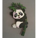 Panda Dekoratif Sarkaçlı Duvar Saati