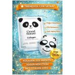 Panda Desenli Kolajen Kağıt Yüz Maskesi Yoğun Nemlendirici Anti Aging Cilt Sıkılaştırıcı
