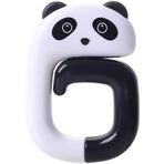 Panda el çantası askısı - masa için taşınabilir katlanır masa aksesuarı, 7,5 x 5,0 cm masa altı çanta tutucusu, ev ve ofis kullanımı için uygun saklama ve düzenleme için kompakt el çantası askısı
