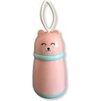 Panda Figürlü Cam Matara 380 ml Pembe