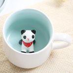 Panda Figürlü (İçi Figürlü) - Hediye Seramik Kupa