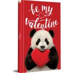Panda Görselli Sert Kapaklı Çizgili Not Defteri – 13x21cm Sert Kapak 192 Sayfa