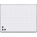 Panda Kareli Mıknatıslı Yüzey Beyaz Yazı Tahtası 120X120CM - Duvara Monte Yazı Tahtası
