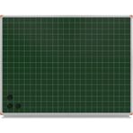 Panda Kareli Mıknatıslı Yüzey Yeşil Yazı Tahtası 120X120CM - Duvara Monte Yazı Tahtası