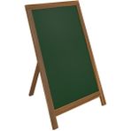 Panda Lüks Ahşap Ayaklı Yazı Tahtası 50X70CM - Yeşil/siyah - Ahşap Kaldırım Panosu