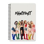 Panda Manifest A5 Yandan Spiralli Defter – Çizgisiz