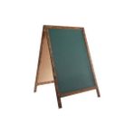 Panda PAN371 Yeşil 60x85 Lüks Ahşap Ayaklı Çatı Tipi Yazı Tahtası