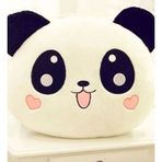 Panda Peluş Yastık 35 35cm Beyaz
