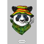 Panda Smoking Weed Notebook: 6x9 120 Pages, Journal, Lined College Ruled Paper, Diary, Matte Finish Cover, Planner