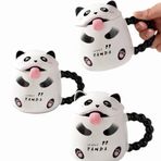 Panda Temalı Kapaklı Seramik Kupa