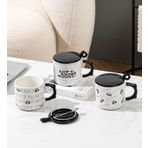 Panda Temalı Ve Kapaklı Seramik Kupa