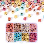 Pandahall 1 Kutu Kare Opak Akrilik Harf Boncukları 6 x 6 x 6 mm Pastel Renk Küp Alfabe Boncukları, Takı Yapımı için, Kendin Yap Arkadaşlık Bileklikleri Asılı Süsler - A/B/C/G/H/O/R/U