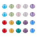 PandaHall 1000 adet 4 mm Fasetli Kristal Cam Boncuklar 10 Renk Rondelle Briolette Ara Boncuk Kendin Yap Takı Yapımı için