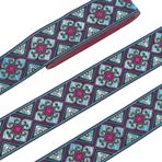 PandaHall 7,6 Yard İşlemeli Dokuma Kurdele, Vintage Jakarlı Kurdele Çiçek Askıları Kurdele Kumaş Süs Kurdele Kurdele Kendin Yap Hediye Sarma Giysi Süsleme Dekorasyonları, 2 inç / 5 cm