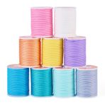 PandaHall mumlu ip, örgü, mumlu, takı için, inciler, kendin yap için ince ip, arkadaşlık bilekliği, kolye, takı üretimi, makrome, el işi, 9 rulo, 1 mm