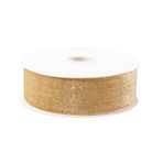 PandaHall tek taraflı kadife bant, 40 mm polyester bant, metalik kordonlu, hediye paketleri, düğün, kıyafet, dekorasyon için, 9 m